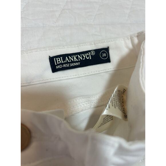 BLANKNYC MID-RISE JEANS IN GREAT WHITE - NWT $88 ANTHRO/NORDSTROM SZ 28 - Picture 6 of 8